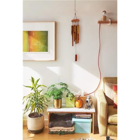 Bamboo Wind Chimes Outdoor Wooden Wind Chime with Amazing Deep Tone for Garden - Picture 6 of 6